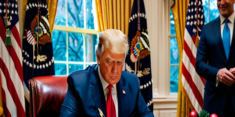 特朗普总统宣布“平安夜”和“节礼日”也放假